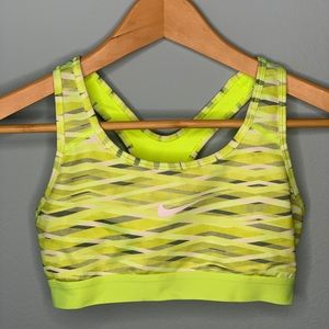 Lime Nike Sports Bra